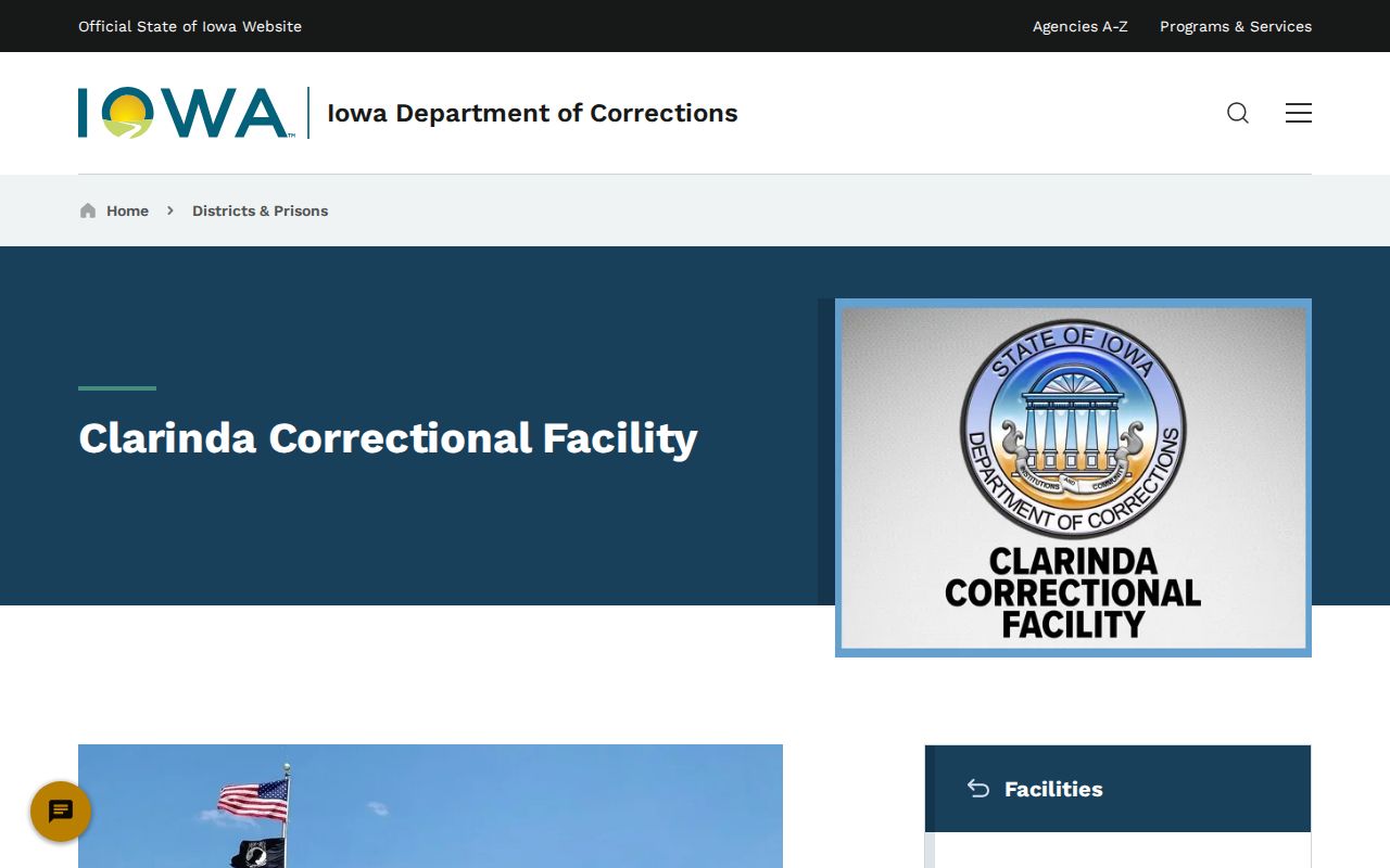 Clarinda criminal records route for Clarinda Correctional Facility