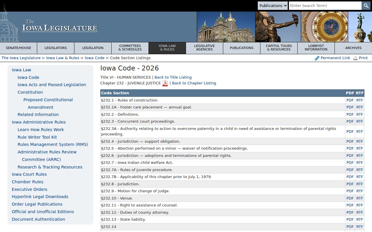 Iowa juvenile law affecting Page County sex offender record disclosure